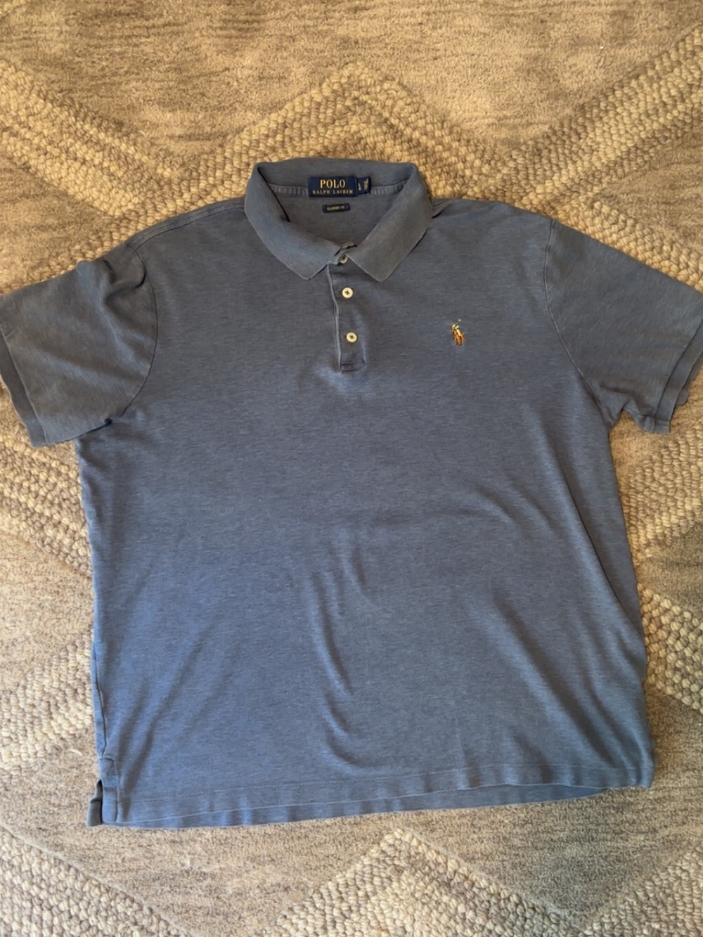 Polo by Ralph Lauren Slate Blue Short-Sleeve Polo men’s size L